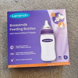 Breast milk feeding bottles